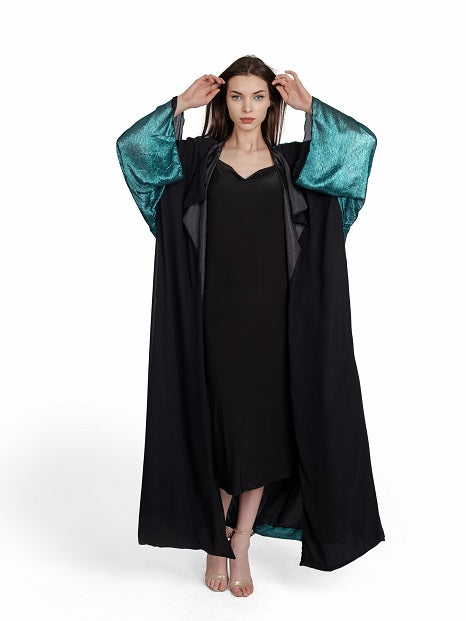 Black x Turquoise Caftan